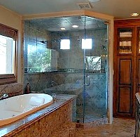 custom glass shower installation